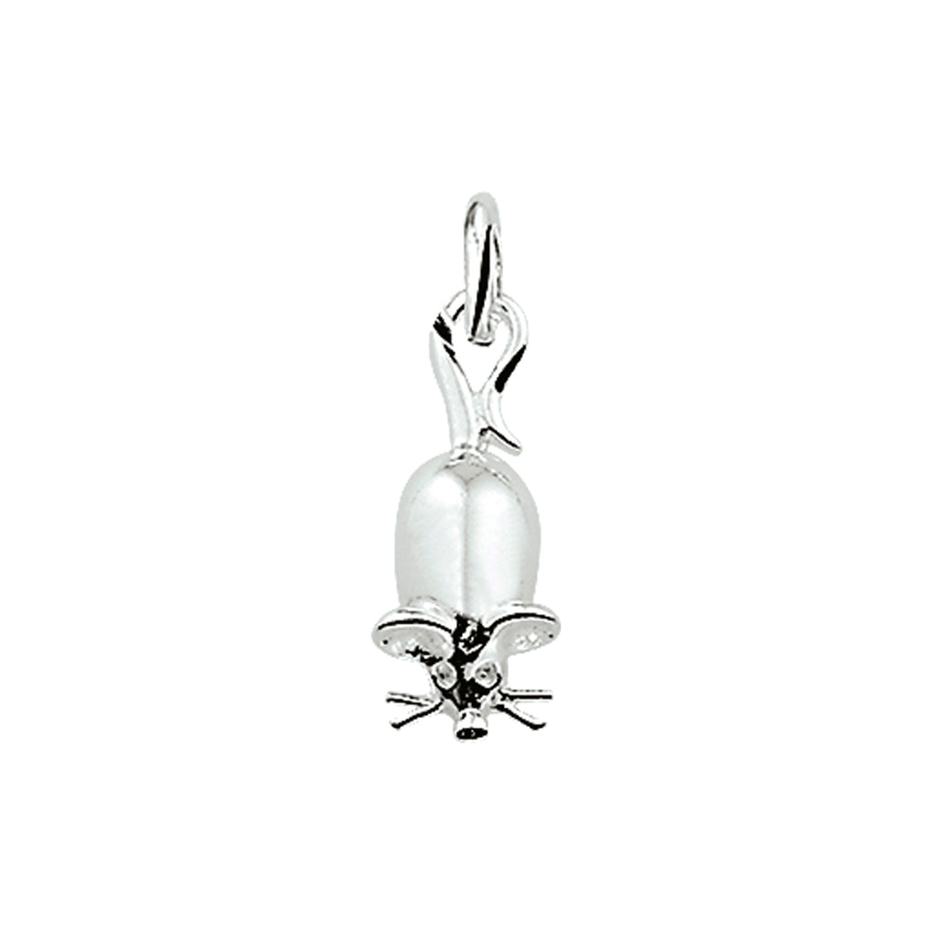 hanger muis zilver wit