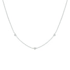 Halskette Herzen 41 + 4 cm Silber rhodiniert