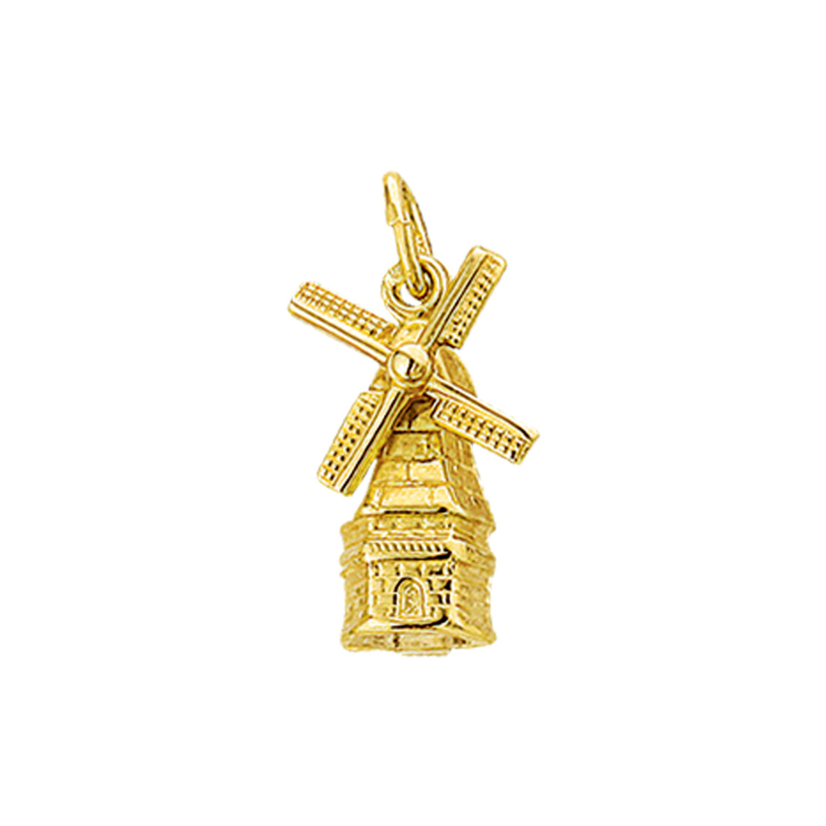 Anhänger Mühle 14K Gelbgold
