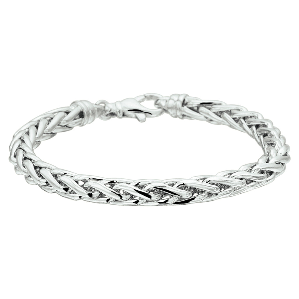 armband vossestaart 6,0 mm zilver gerhodineerd
