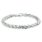 armband vossestaart 6,0 mm zilver gerhodineerd