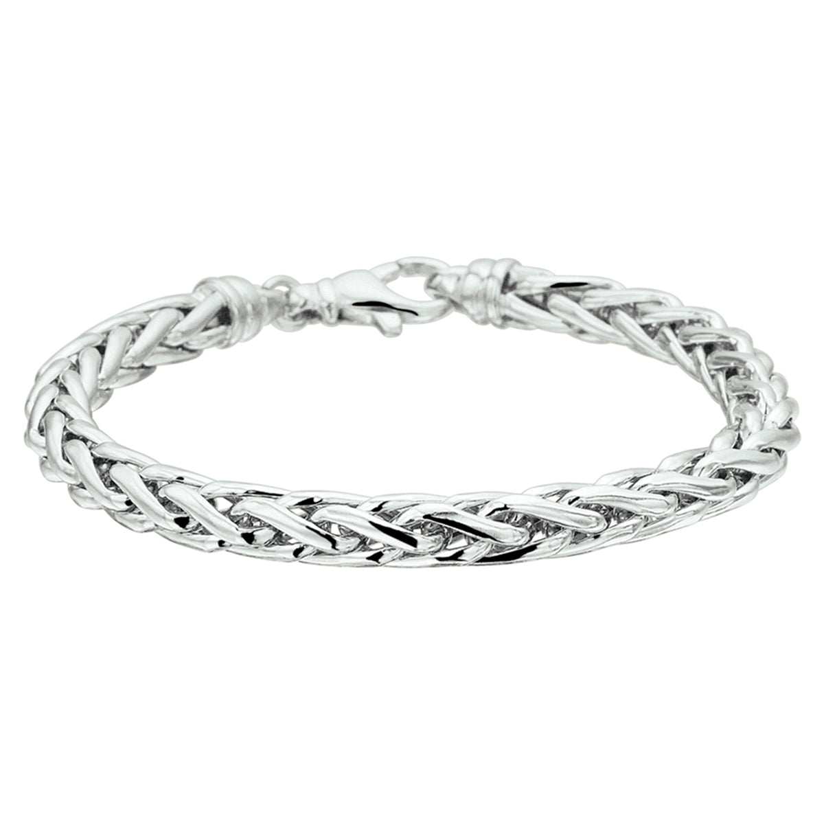 armband vossestaart 6,0 mm zilver gerhodineerd