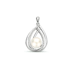 hanger parel zirkonia zilver gerhodineerd
