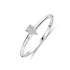 Ring Zirkonia Silber rhodiniert