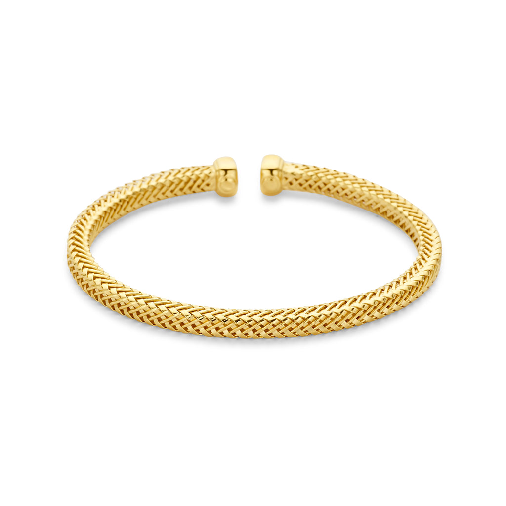 klemband 4,5 mm 3 micron zilver verguld (geel)