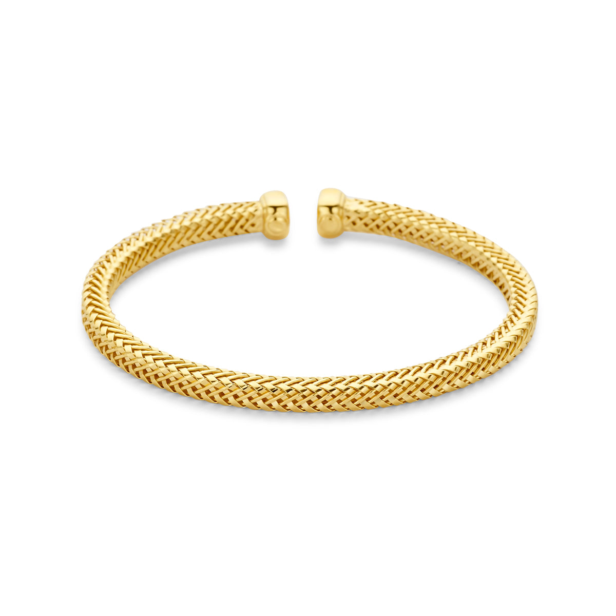 klemband 4,5 mm 3 micron zilver verguld (geel)