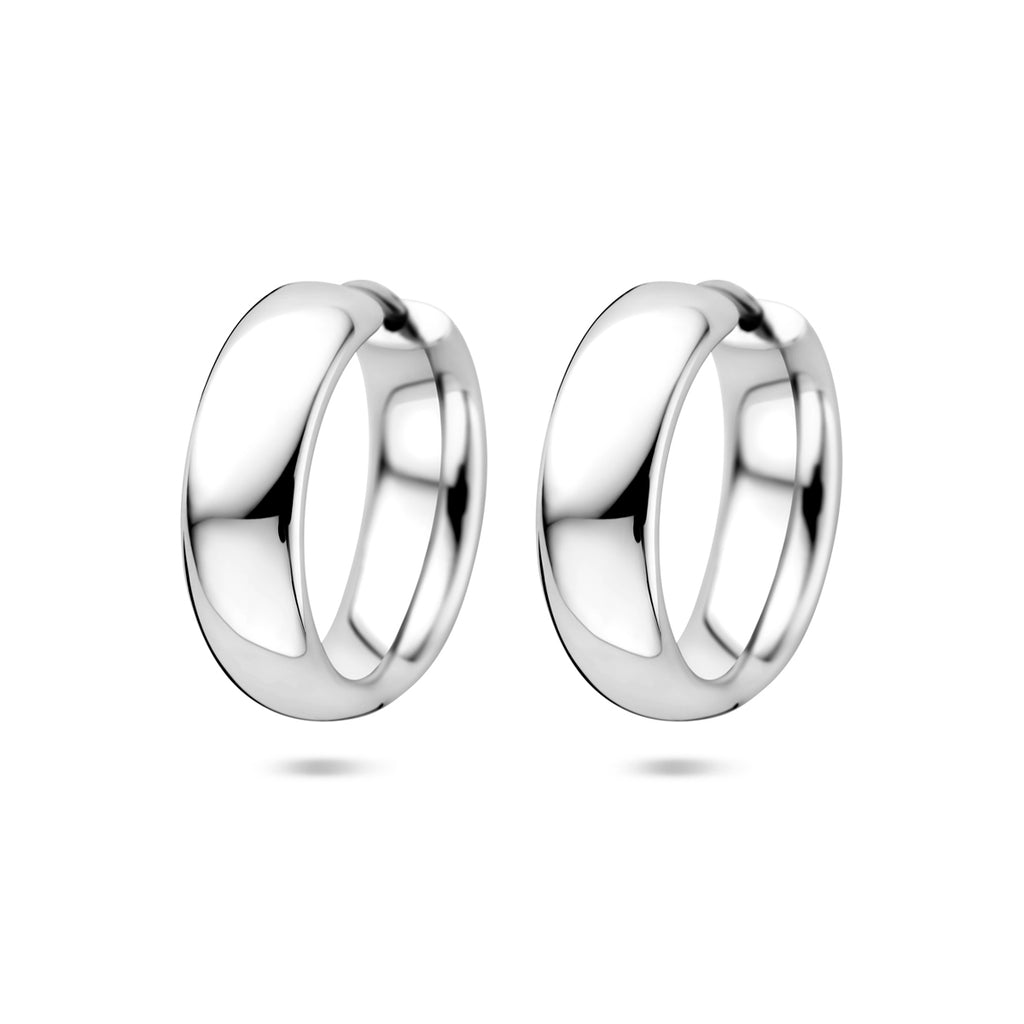 Klappcreolen 20 mm Silber rhodiniert