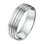 ring 6 mm zonder cz edelstaal