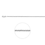Jasseronkette 2,6 mm rhodiniert