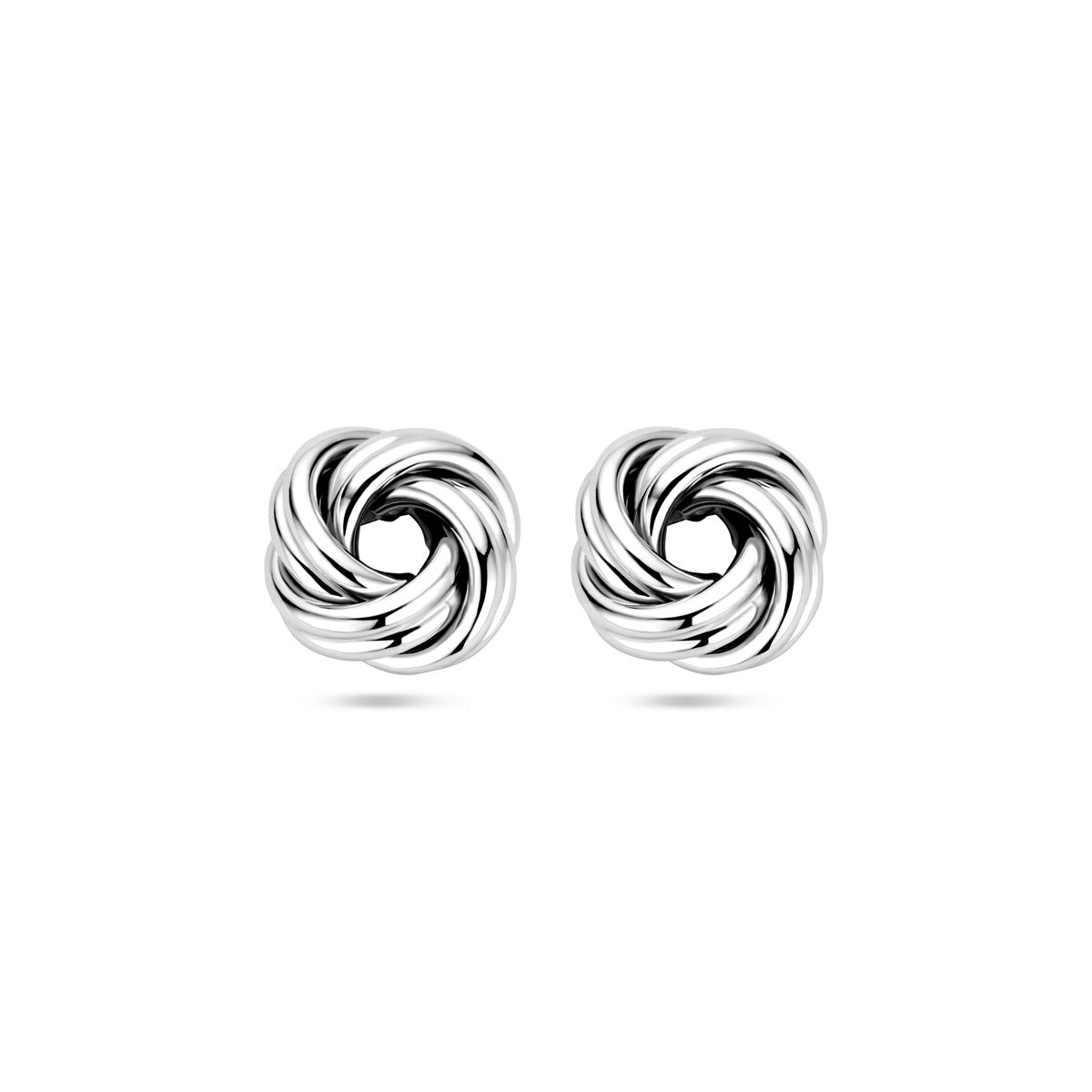 oorknoppen knoop zilver gerhodineerd