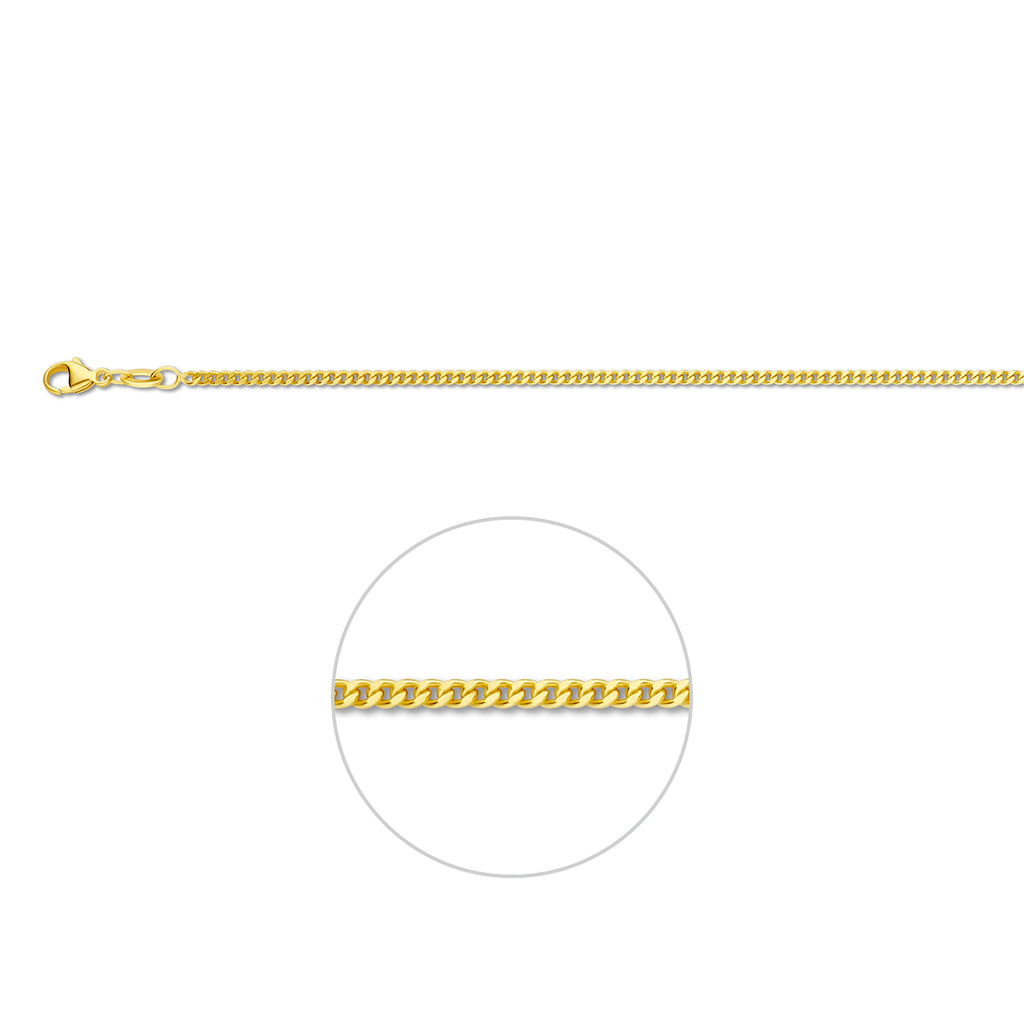 Gourmet-Kette 2,1 mm Doublé 10/000 (gelb)