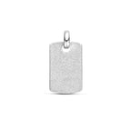 graveerhanger glitter gediamanteerd 26 mm zilver gerhodineerd
