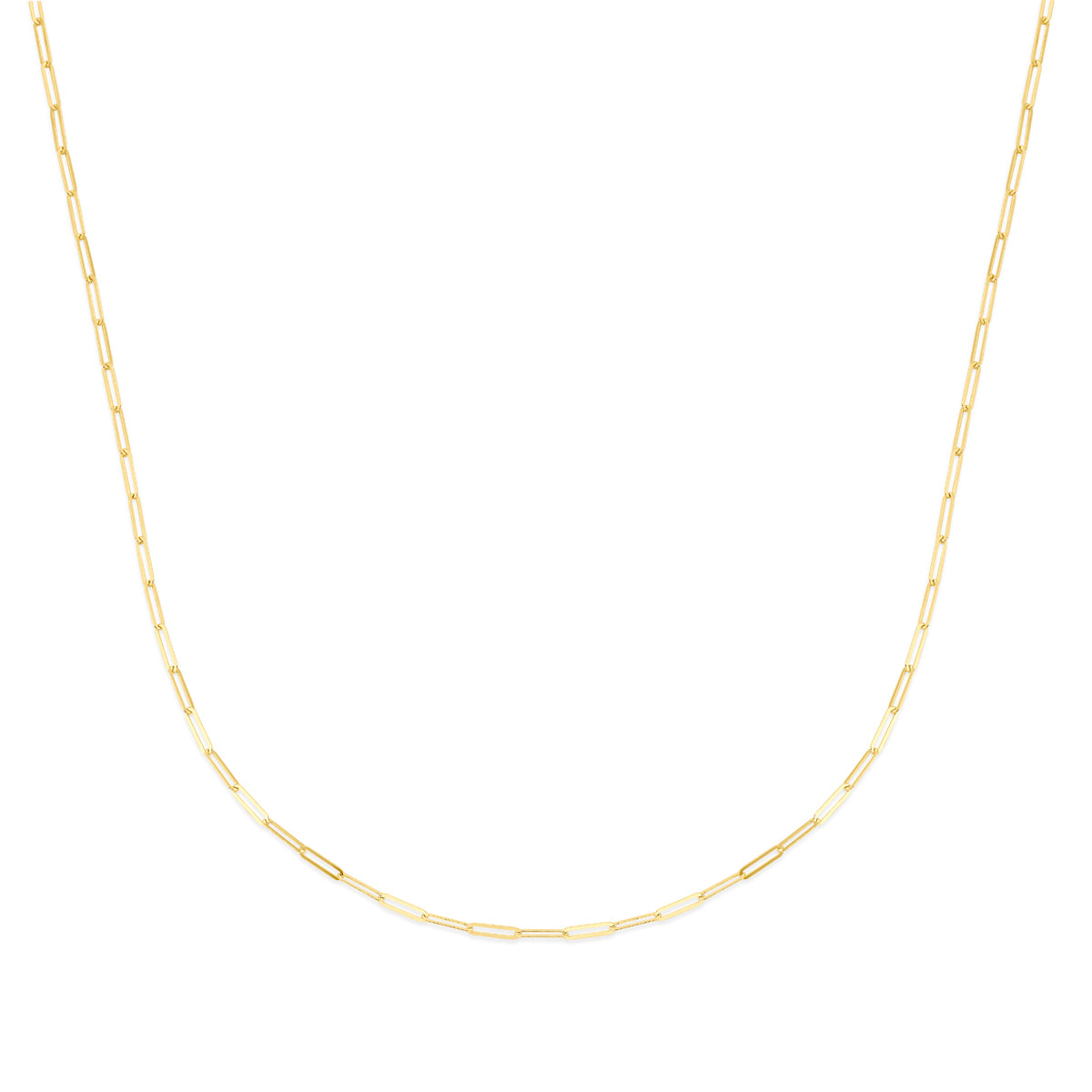 collier paperclip 1,8 mm 45 cm 14K geelgoud