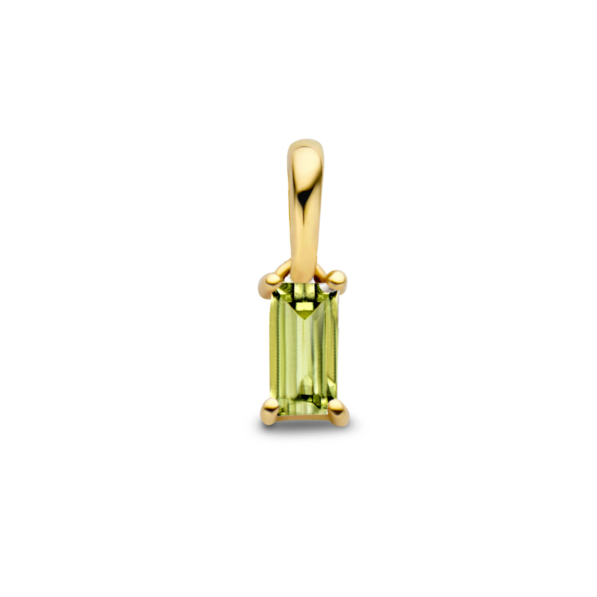 hanger met geboortesteen 9 mm 14K geelgoud