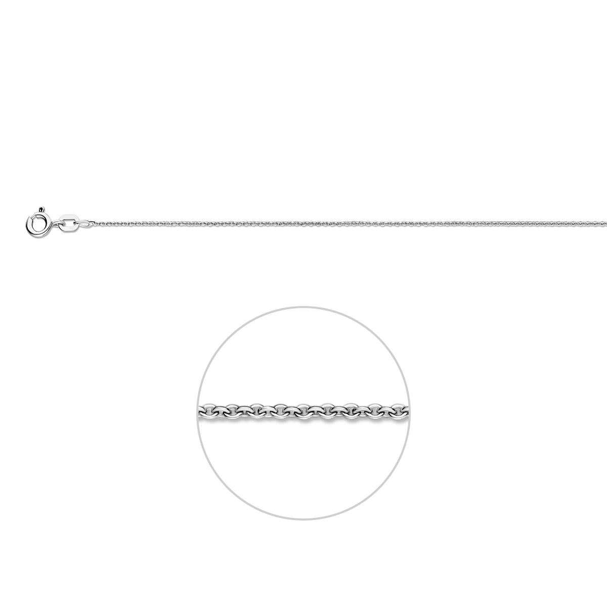 anker plat 1,2 mm 14K witgoud