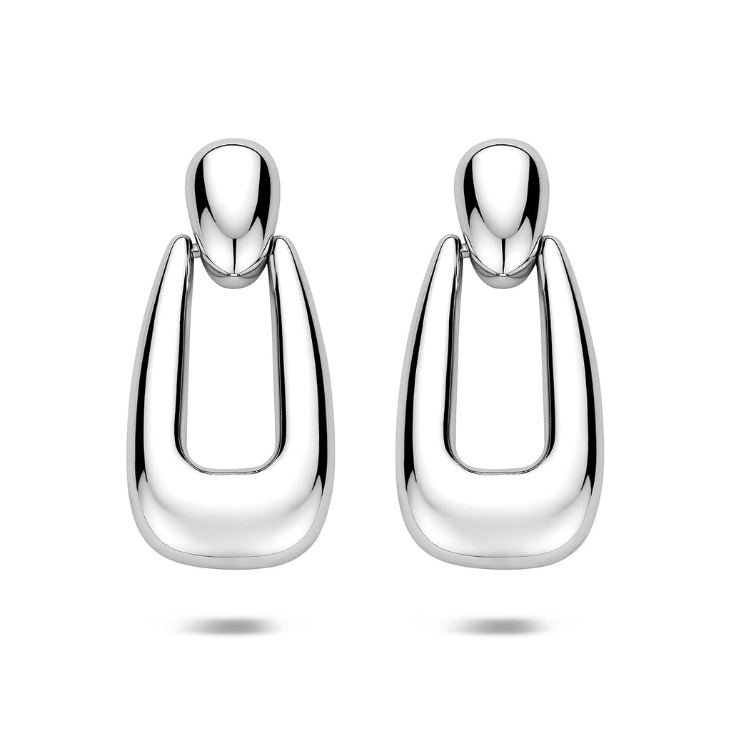 Ohrhänger 32,5 mm rhodiniertes Silber