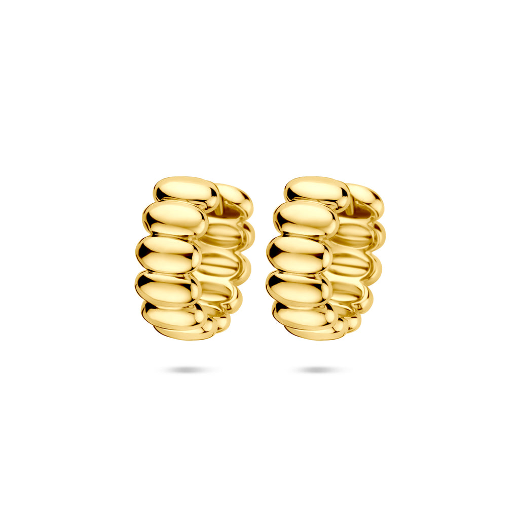 Klappcreolen 15,5 mm 1 Mikron silbervergoldet (gelb)