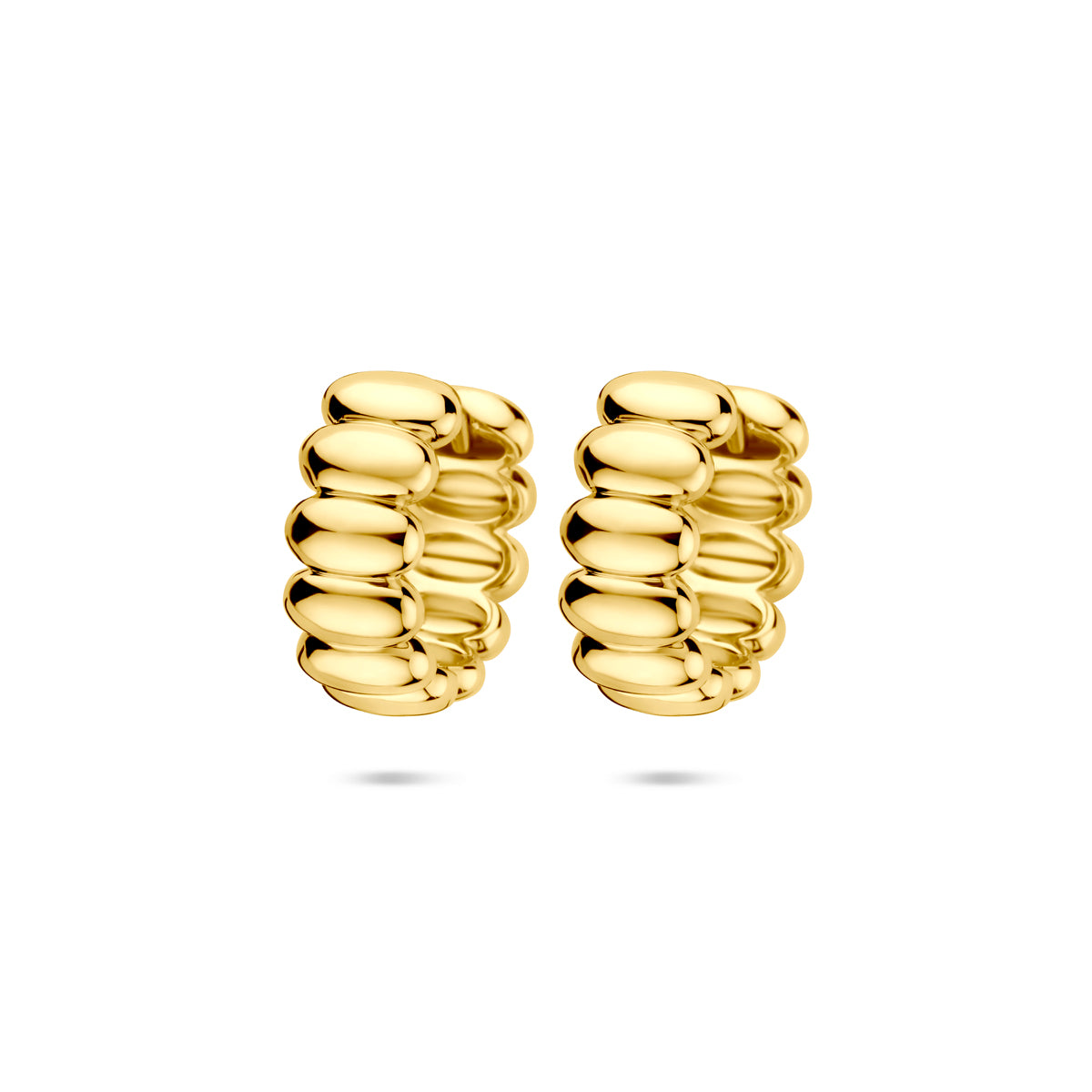 Klappcreolen 15,5 mm 1 Mikron silbervergoldet (gelb)