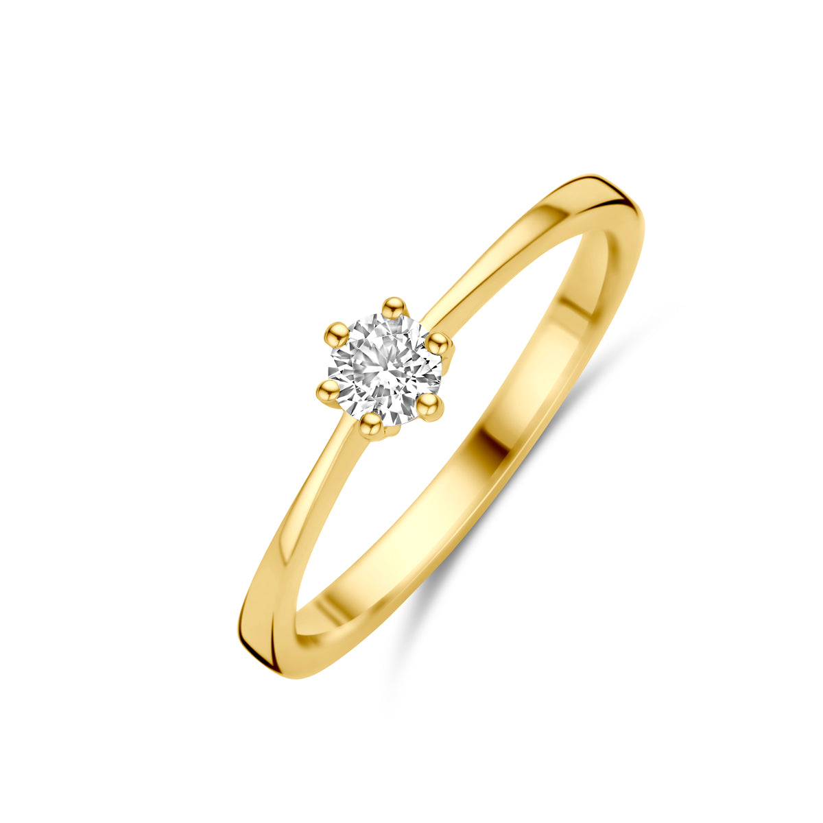 Ring Zirkonia 14K Gelbgold