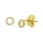 Ohrstecker Diamant 0,07 ct (2x0,035 ct) h p1 14 K Gelbgold