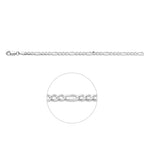 Figaro 3,3 mm silberweiß