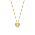 collier hartje diamant 0.11ct h si 41 - 43 - 45 cm 14K geelgoud