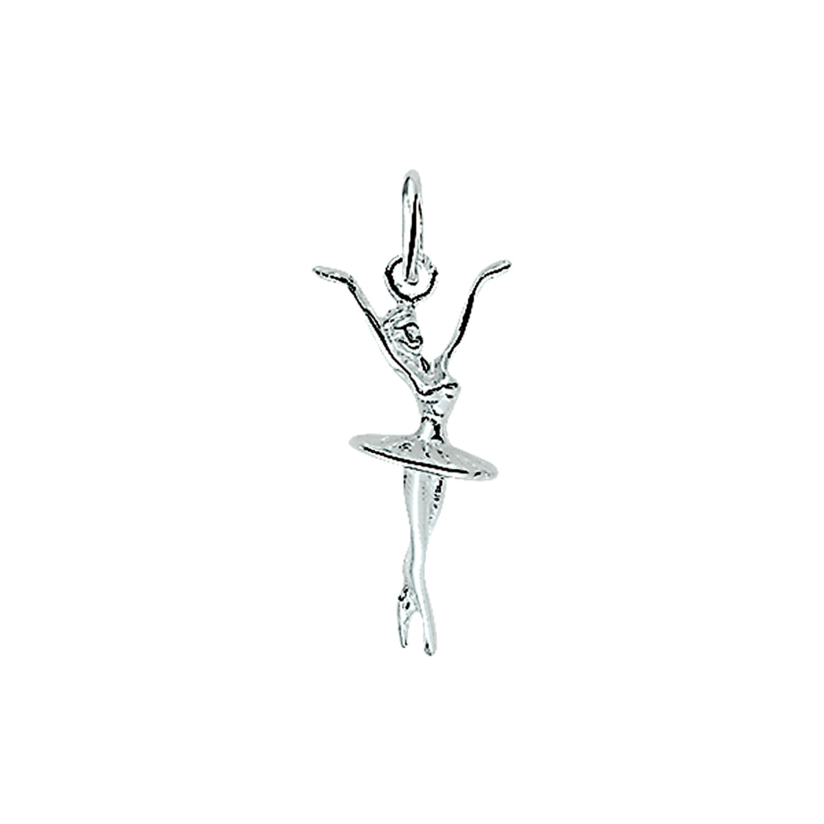 hanger ballerina zilver wit