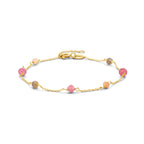 Armband Turmalin 16 - 18 cm 14K Gelbgold