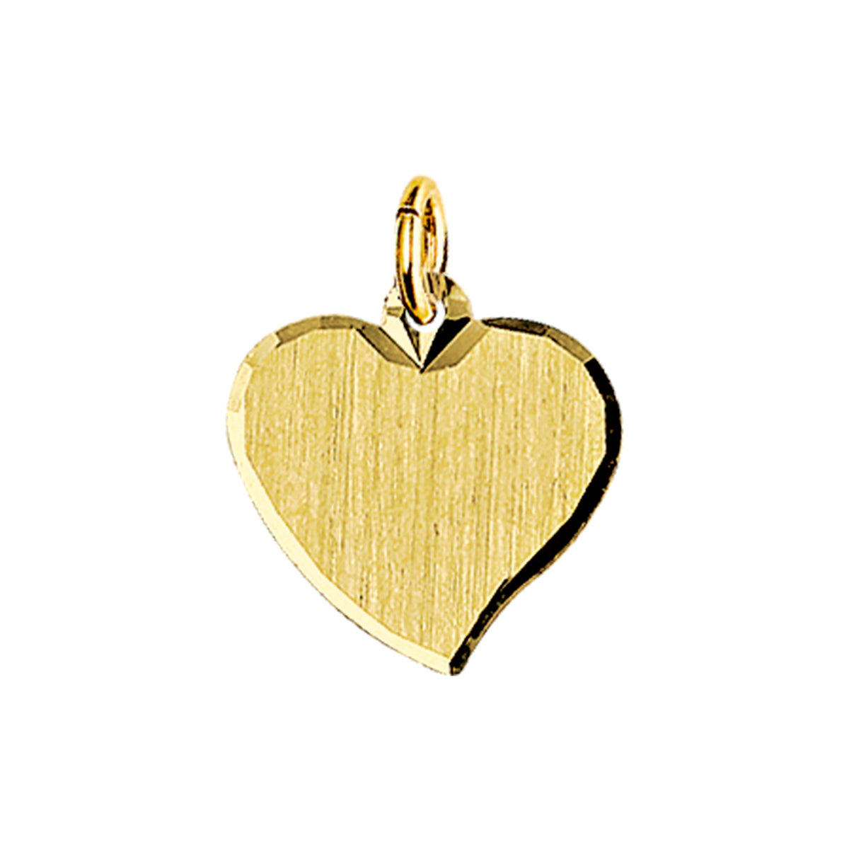 graveerhanger mat gediamanteerd 14K geelgoud
