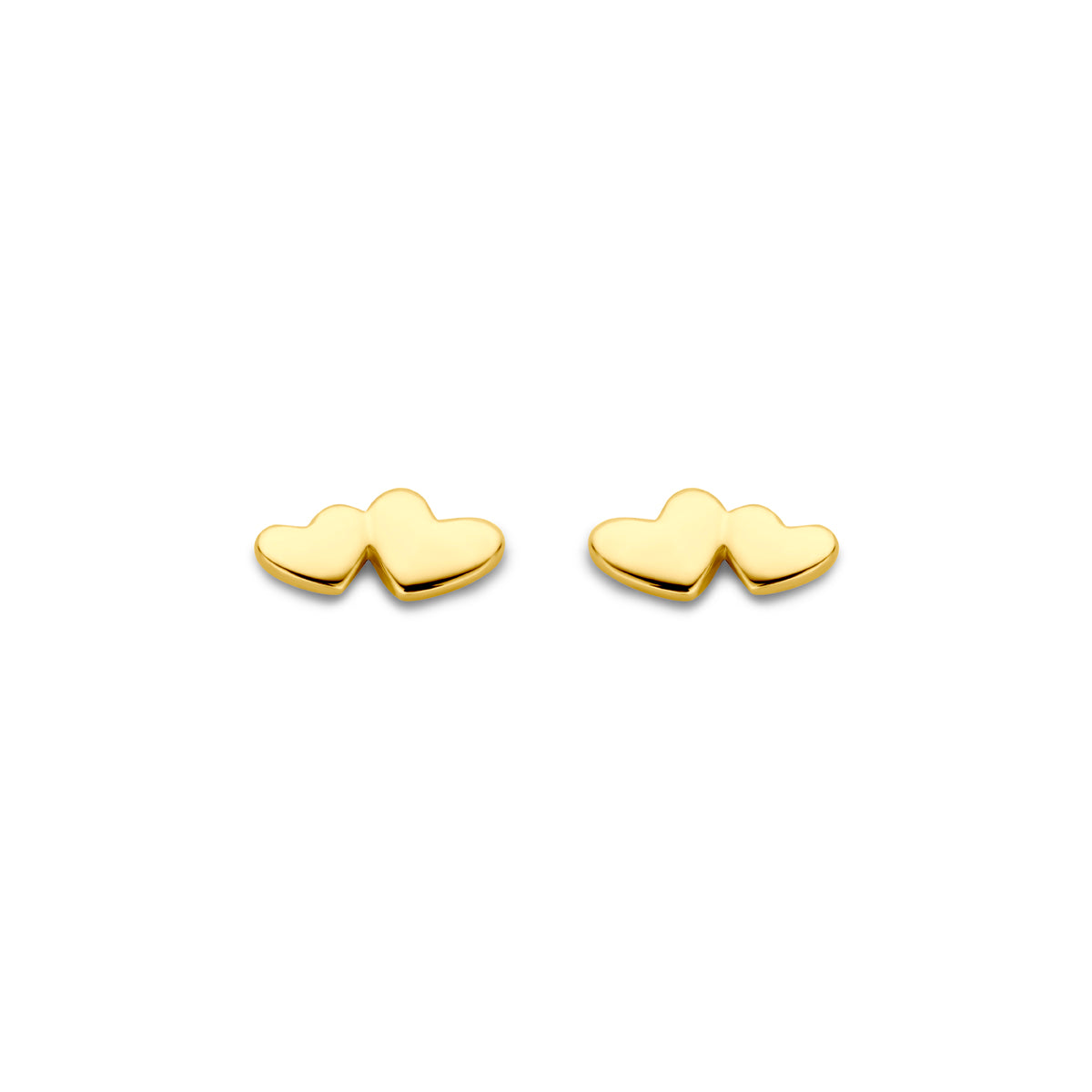 Ohrstecker Herzchen 3 mm 14K Gelbgold