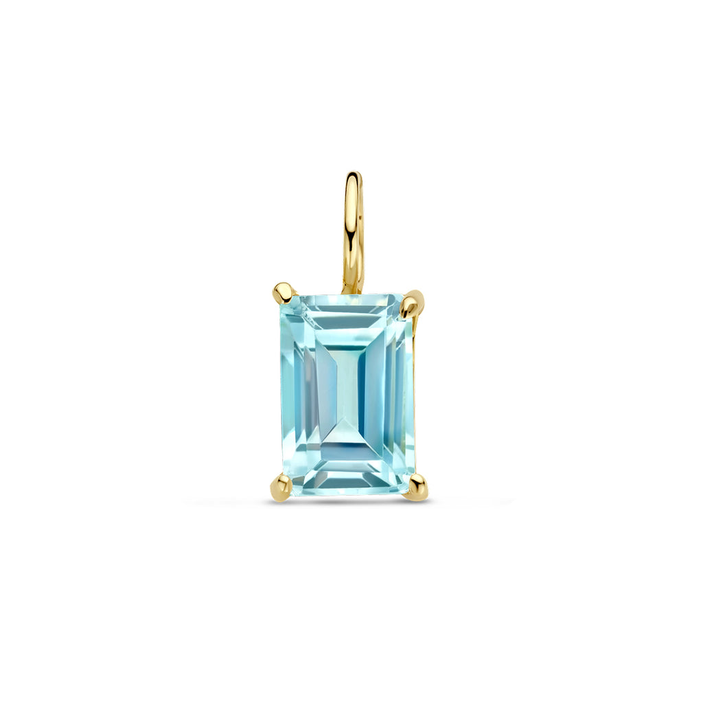 Anhänger Blautopas 14K Gelbgold