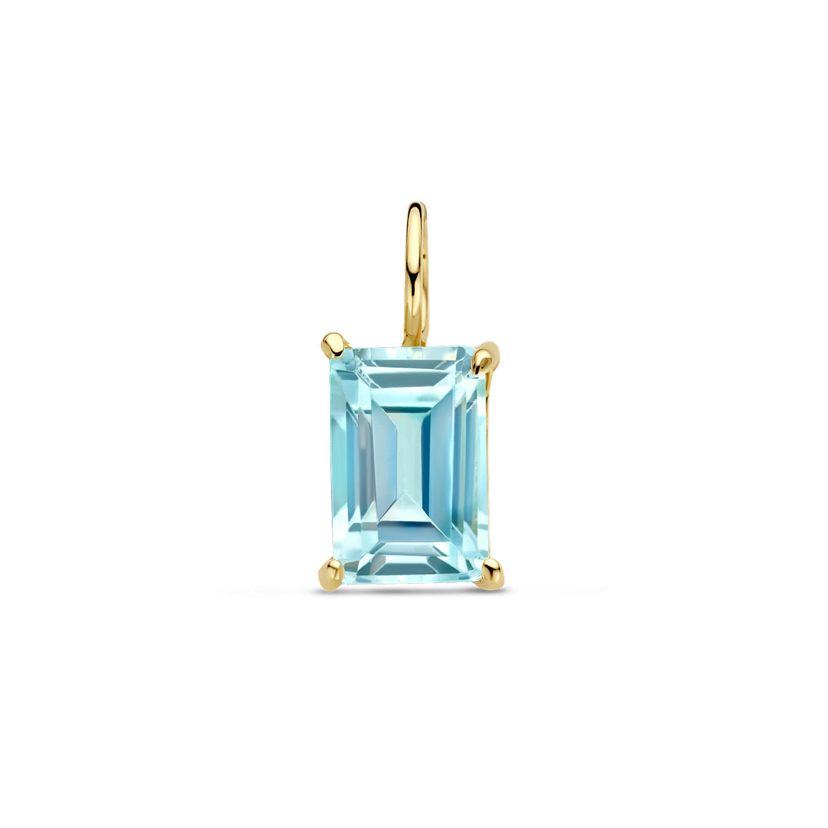 Anhänger Blautopas 14K Gelbgold