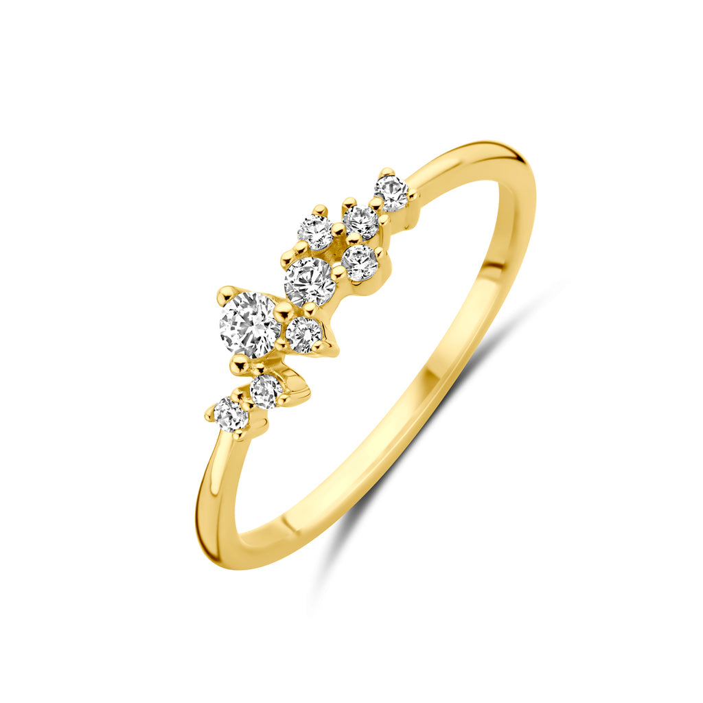 9k ring zirkonia 9K geel