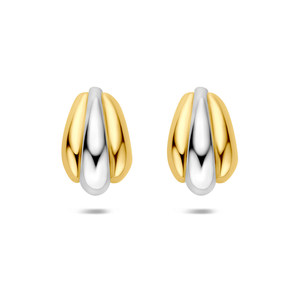 stekeroorringen 16,5 mm 1 micron zilver verguld (geel/rhodium)