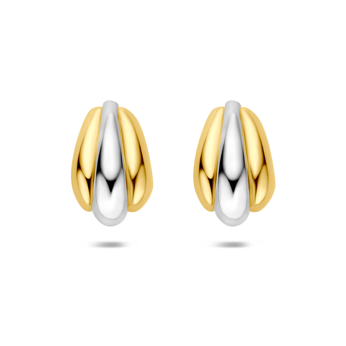 stekeroorringen 16,5 mm 1 micron zilver verguld (geel/rhodium)
