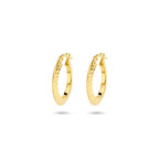 Ohrringe spitzes Rohr 14K Gelbgold