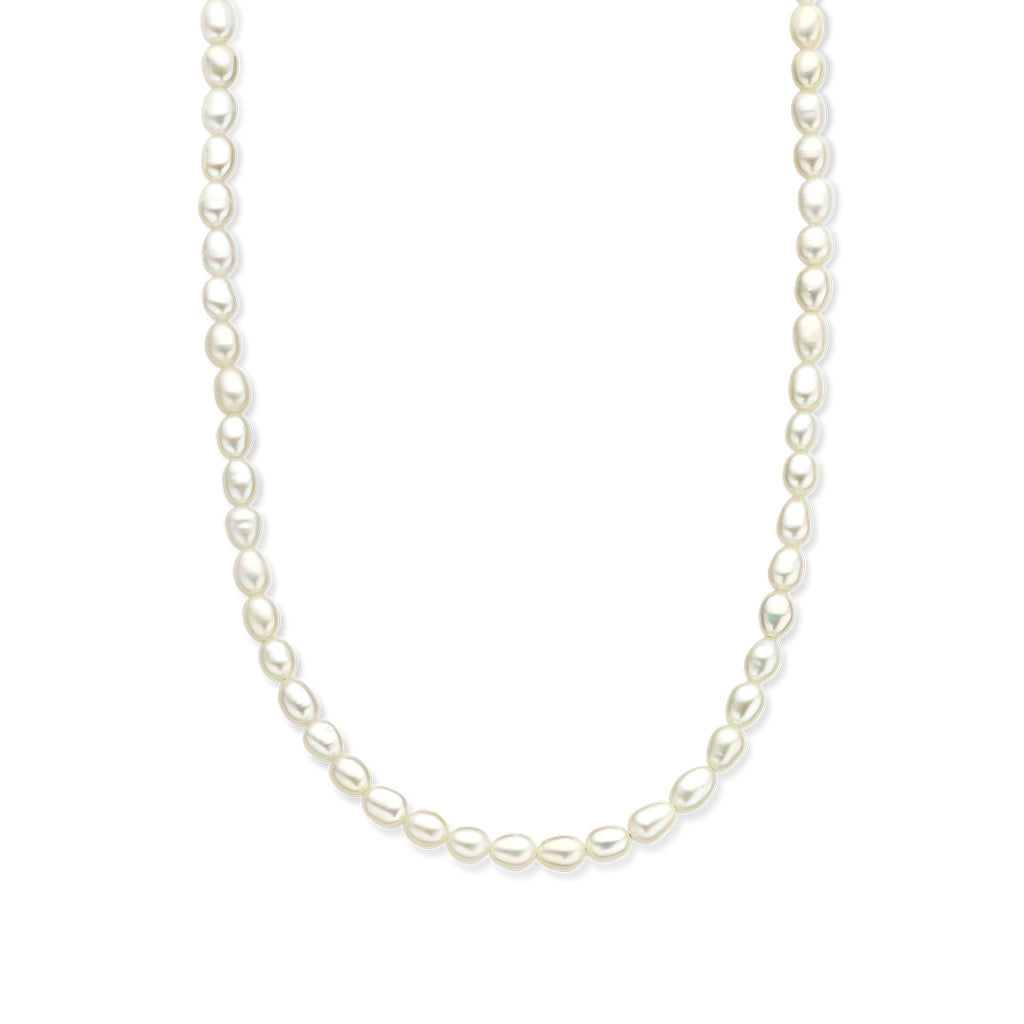 Halskette Perlen 5,0 mm 40 + 5 cm 14K Gelbgold