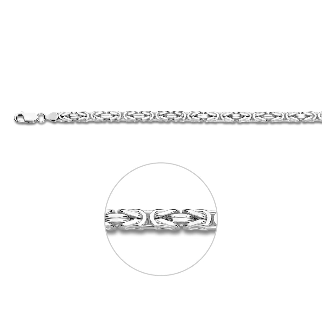 konings 5,0 mm zilver wit