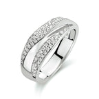 Ring Zirkonia Silber rhodiniert