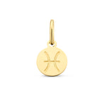 Sternzeichenanhänger 12 mm 14K Gelbgold