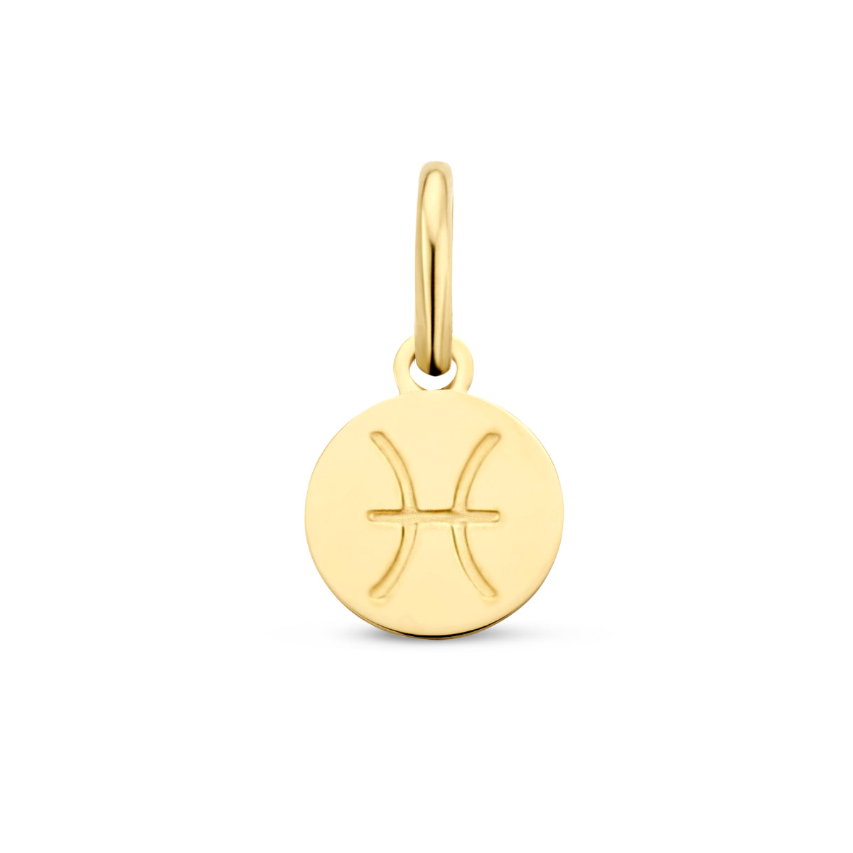 Sternzeichenanhänger 12 mm 14K Gelbgold