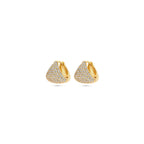 klapoorringen zirkonia 11 mm 1 micron zilver verguld (geel)