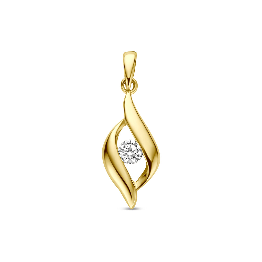 9k hanger zirkonia 12 mm 9K geel
