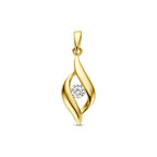 9k hanger zirkonia 12 mm 9K geel