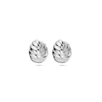 klapoorringen gedraaid 6,5 mm zilver gerhodineerd