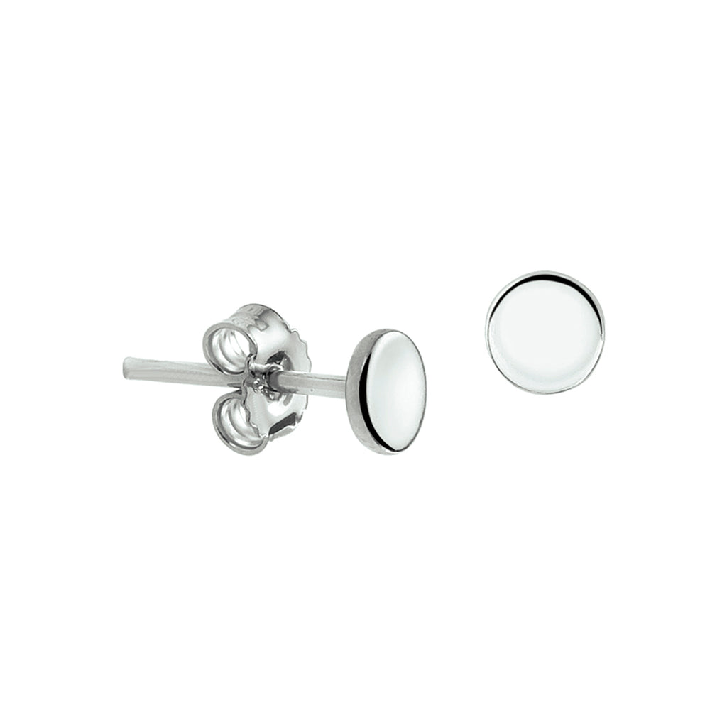 oorknoppen zilver gerhodineerd