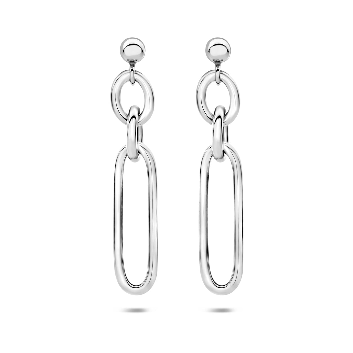 oorhangers schakel 35 mm zilver gerhodineerd