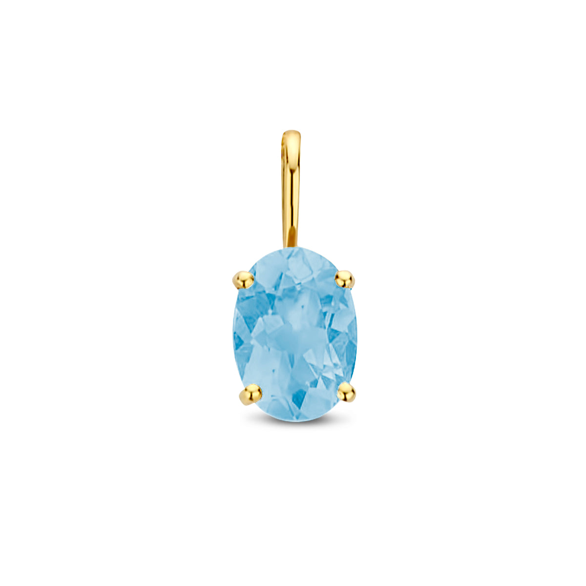 Anhänger Blautopas 14K Gelbgold
