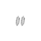 klapoorringen 11 mm zilver gerhodineerd