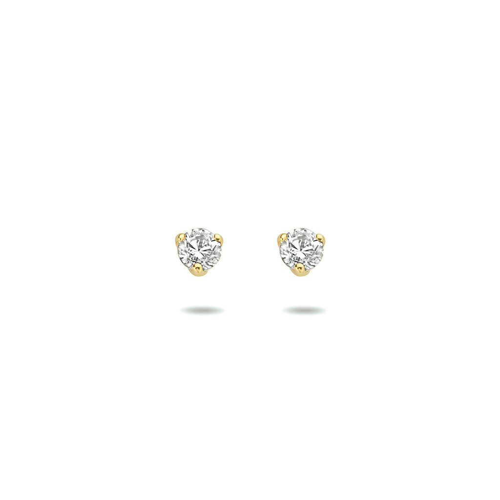 Ohrstecker Zirkonia 14K Gelbgold